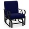 Metal Patio Glider Chair Outdoor Rocking Bench Garden Seating